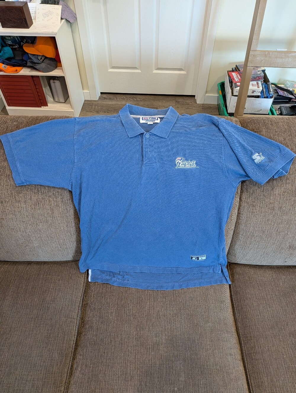 90s Patriots Starter Shirt (Men's Large)